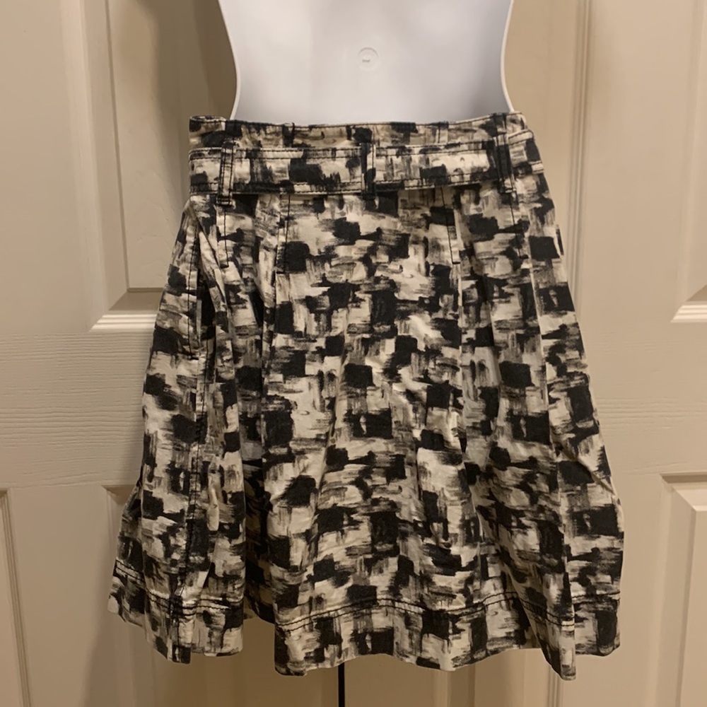Ann Taylor Loft Black/White A-line skirt - Picture 5 of 5
